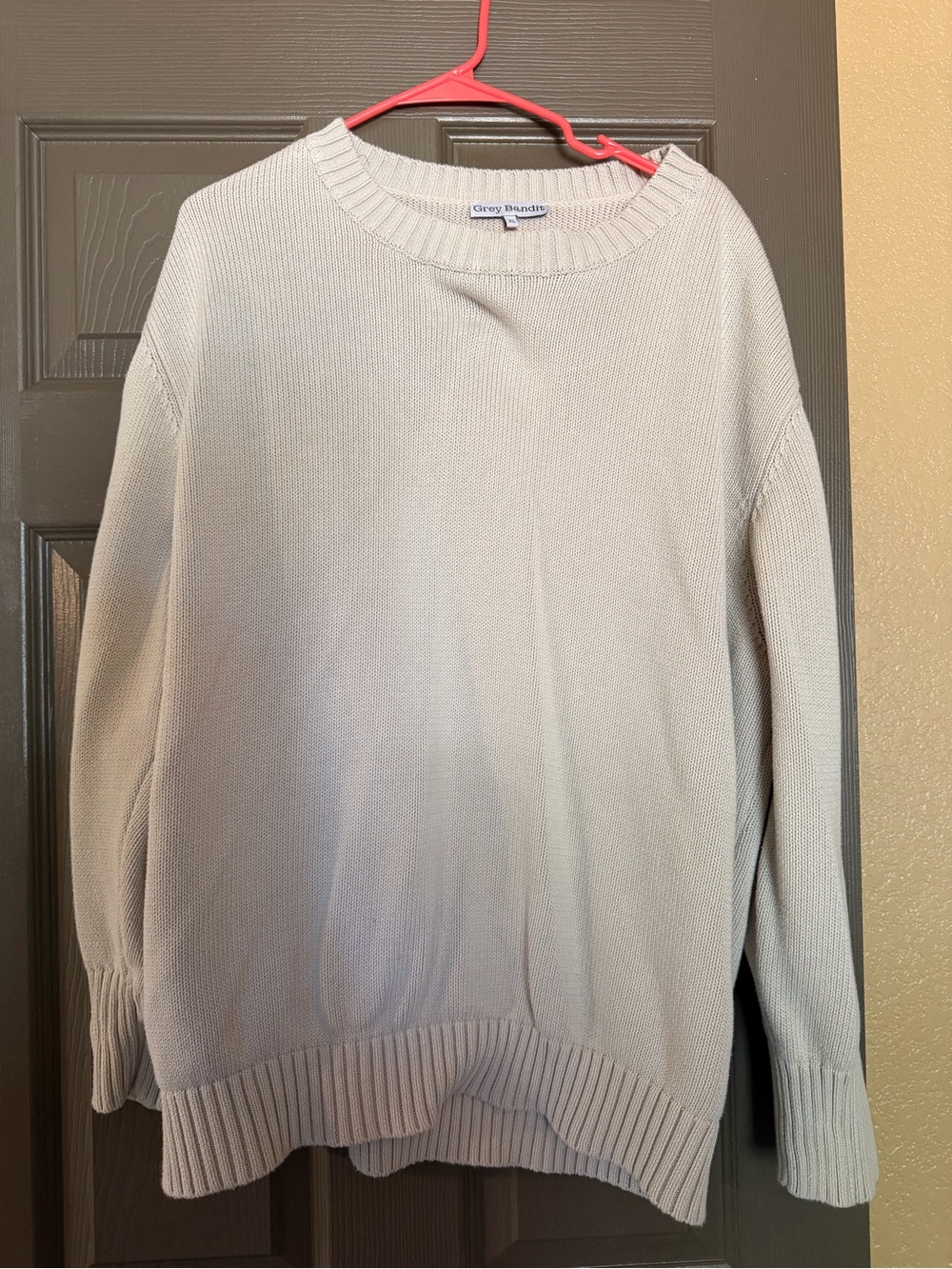 Grey Bundles Women's Scoop Neck Crew Sweater — Soft Cream Knit
